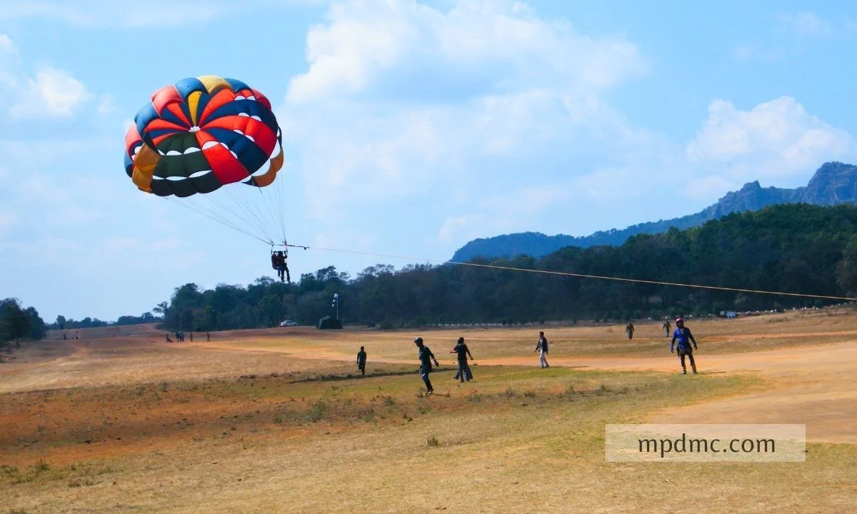 Parasailing in the Hills of Pachmarhi